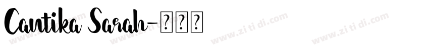 Cantika Sarah字体转换